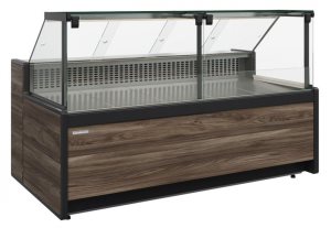 Витрина нейтральная Carboma GC111 N 1,5-1 (1008 (Темный дуб)) (без боковин)