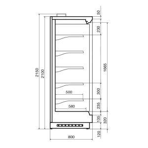 Горка холодильная Dazzl Vega SG 070 H210 250 - Изображение 3