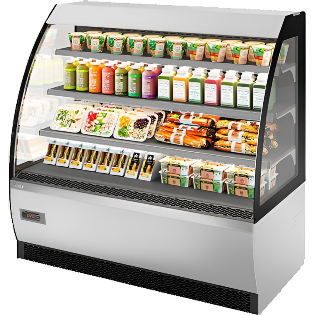 Витрина кондитерская Chilz VETE OFT 130 белый глянец, шлифованная нержавейка