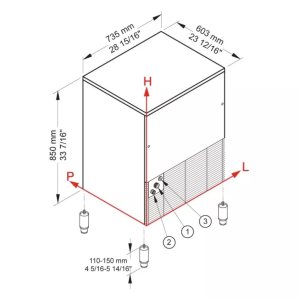 Льдогенератор Brema CB 640W HC (кубики) - Изображение 4