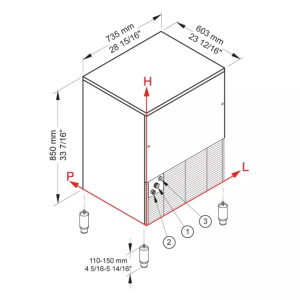 Льдогенератор Brema CB 640A HC (кубики) - Изображение 4
