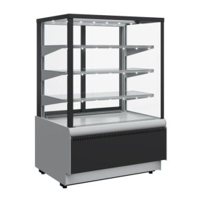 Витрина кондитерская Carboma KC70 VV 0,9-1 Standard (ВХСв-0,9д Carboma Cube Люкс Техно) (9006-9005)