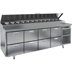 Стол холодильный для пиццы HiCold PZ1-2222GN (1/3H)