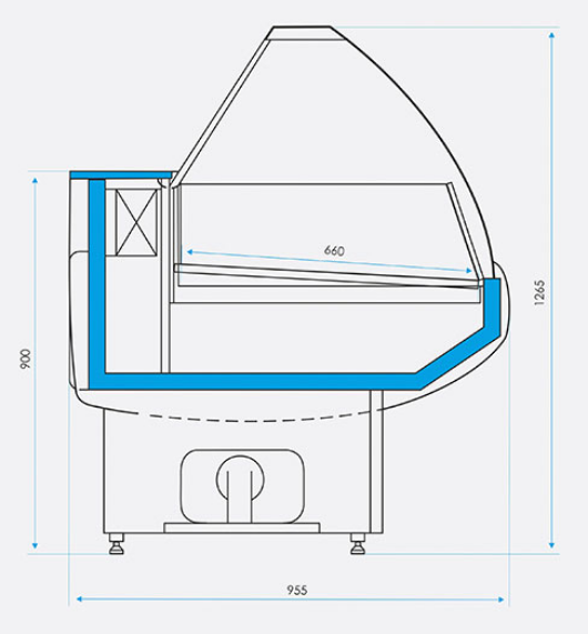 Витрина холодильная CRYSPI Octava SN 1800 - Изображение 2