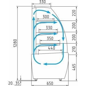 Витрина кондитерская Carboma K70 VH 0,9-1 LIGHT Chocolate (0013-0430) ддя шоколада - Изображение 2